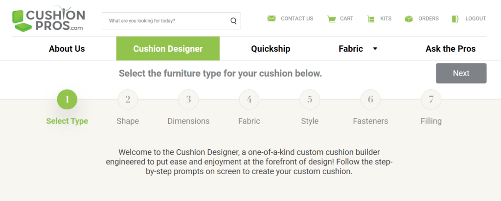 cushion pros, cushion designer, custom cushions