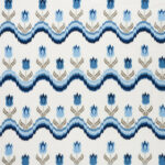 Tulip Flamestitch Blue