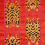 Jokhang Tiger Velvet Red Pink